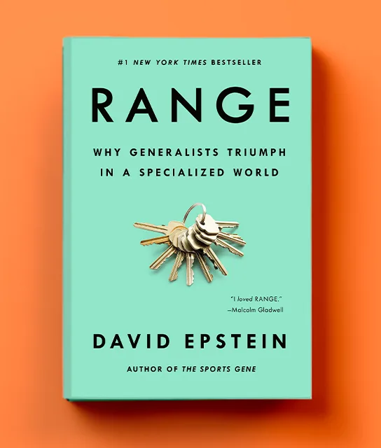 Range: Why Generalists Triumph in a Specialized World: book cover, David Epstein